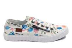 Blowfish Coyote White Prickly Print Cactus Floral Lace Up Womens Canvas Trainers -Fashion Shoe Store blowfish coyote white prickly print cactus floral lace up womens canvas trainers 59938