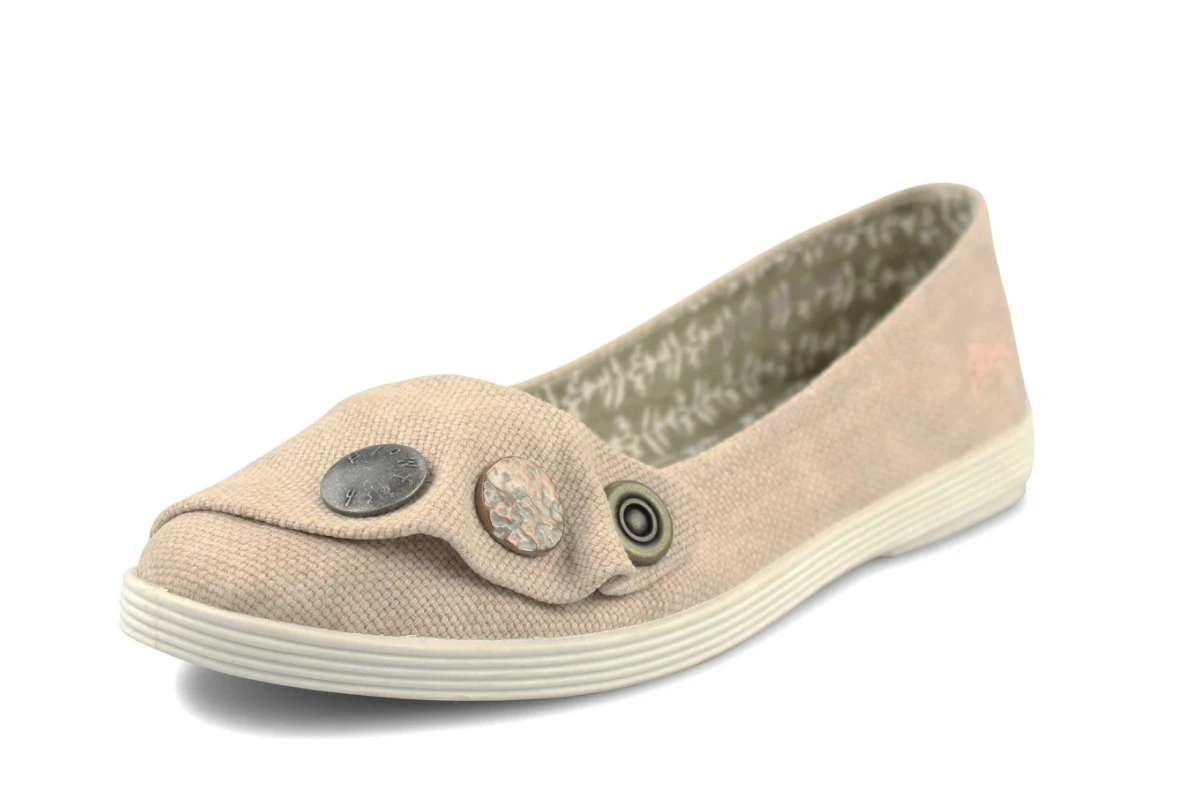 Blowfish Gayls Blush Beige Canvas Flat Ballet Shoes 3 Blowfish Gayls Blush Beige Canvas Flat Ballet Shoes