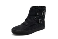 Blowfish Koto SHR Black Highlife Faux Leather Flat Water Resistant Ankle Boots