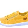 Blowfish Vesper Mustard Yellow Colour Washed Canvas Low Top Trainers -Fashion Shoe Store blowfish vesper mustard yellow colour washed canvas low top trainers 145458
