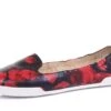 Butterfly Twists Jade Ruby Red Rose Print Floral Ballet Shoes -Fashion Shoe Store butterfly twists jade ruby red rose print floral ballet shoes 28392