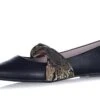 Butterfly Twists Lara Black Leather Gold Brocade Memory Foam Flat Mary Jane Shoes -Fashion Shoe Store butterfly twists lara black leather gold brocade memory foam flat mary jane shoes 84863