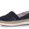 Butterfly Twists Maya Black Glitter Espadrille Memory Foam Flat Shoes -Fashion Shoe Store butterfly twists maya black glitter espadrille memory foam flat shoes 57295