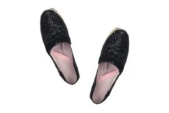 Butterfly Twists Maya Black Glitter Espadrille Memory Foam Flat Shoes -Fashion Shoe Store butterfly twists maya black glitter espadrille memory foam flat shoes 57297