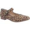 Hush Puppies Melissa Leopard Print Suede Mary Jane Flat Shoes -Fashion Shoe Store hush puppies melissa leopard print suede mary jane flat shoes 236450