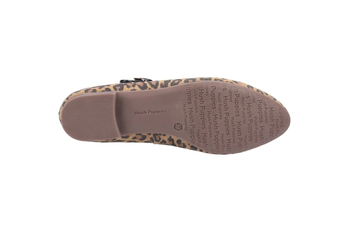 Hush Puppies Melissa Leopard Print Suede Mary Jane Flat Shoes 6 Hush Puppies Melissa Leopard Print Suede Mary Jane Flat Shoes - Image 4