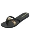 Ipanema Kirei 21 Black Gold Double Strap Vegan Flip Flops -Fashion Shoe Store ipanema kirei 21 black gold double strap vegan flip flops 150128