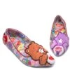 Irregular Choice Care Bears Sharing Is Caring Purple Floral Low Heel Ballet Shoes -Fashion Shoe Store irregular choice care bears sharing is caring purple floral low heel ballet shoes 153565