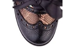 Irregular Choice Corporate Beauty Black Multi Floral Mid Heel Brogue Shoes -Fashion Shoe Store irregular choice corporate beauty black multi floral mid heel brogue shoes 199962