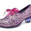 Irregular Choice Curio Low Pink Black Metallic Low Heel Lace Up Shoes 1 Irregular Choice Curio Low Pink Black Metallic Low Heel Lace Up Shoes -Fashion Shoe Store irregular choice curio low pink black metallic low heel lace up shoes 69680