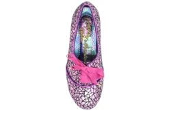 Irregular Choice Curio Low Pink Black Metallic Low Heel Lace Up Shoes -Fashion Shoe Store irregular choice curio low pink black metallic low heel lace up shoes 69682