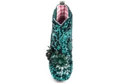 Irregular Choice Garden Pickle Teal Green Sequin High Heel Ankle Boots -Fashion Shoe Store irregular choice garden pickle teal green sequin high heel ankle boots 180432