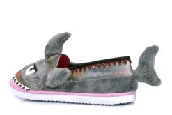 Irregular Choice I Chews You Grey Furry Shark Slippers -Fashion Shoe Store irregular choice i chews you grey furry shark slippers 130516