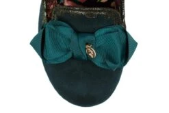 Irregular Choice Kanjanka Green Faux Suede Mid Heel Shoes -Fashion Shoe Store irregular choice kanjanka green faux suede mid heel shoes 43585