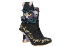 Irregular Choice Little Red Riding Hood Black Tartan Character High Heel Ankle Boots -Fashion Shoe Store irregular choice little red riding hood black tartan character high heel ankle boots 264018