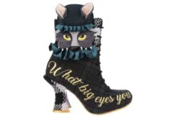Irregular Choice Little Red Riding Hood Black Tartan Character High Heel Ankle Boots -Fashion Shoe Store irregular choice little red riding hood black tartan character high heel ankle boots 264019