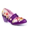 Irregular Choice Pipsqueak Purple Floral Rainbow Embroidered Mid Heel Mary Jane Shoes -Fashion Shoe Store irregular choice pipsqueak purple floral rainbow embroidered mid heel mary jane shoes 180701