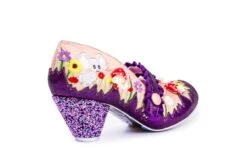Irregular Choice Pipsqueak Purple Floral Rainbow Embroidered Mid Heel Mary Jane Shoes -Fashion Shoe Store irregular choice pipsqueak purple floral rainbow embroidered mid heel mary jane shoes 180703