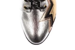 Irregular Choice Star Light Silver Black Metallic Lace Up Flat Shoes 10 Irregular Choice Star Light Silver Black Metallic Lace Up Flat Shoes -Fashion Shoe Store irregular choice star light silver black metallic lace up flat shoes 75495