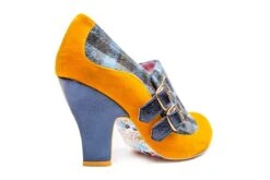 Irregular Choice Wandas Wish Blue Tartan Mustard Yellow High Heel Shoes -Fashion Shoe Store irregular choice wandas wish blue tartan mustard yellow high heel shoes 169819