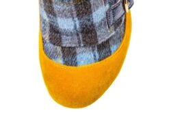 Irregular Choice Wandas Wish Blue Tartan Mustard Yellow High Heel Shoes -Fashion Shoe Store irregular choice wandas wish blue tartan mustard yellow high heel shoes 169821