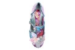 Irregular Choice Windermere Light Purple Blue Floral T Strap Mid Heel Shoes -Fashion Shoe Store irregular choice windermere light purple blue floral t strap mid heel shoes 107969