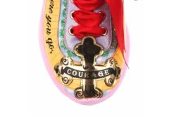 Irregular Choice X Wizard Of Oz Brains Heart & Courage Multicolour Low Top Trainers -Fashion Shoe Store irregular choice x wizard of oz brains heart courage multicolour low top trainers 289736