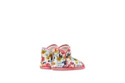Joules Cabin Cream Pink Floral Faux Fur Lined Slipper Boots -Fashion Shoe Store joules cabin cream pink floral faux fur lined slipper boots 252623
