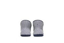Joules Cabin Navy White Stripe Bee Faux Fur Lined Slipper Boots -Fashion Shoe Store joules cabin navy white stripe bee faux fur lined slipper boots 266920