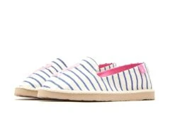 Joules Flipadrille White Blue Lobster Stripe Espadrille Flat Shoes -Fashion Shoe Store joules flipadrille white blue lobster stripe espadrille flat shoes 108485