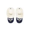Joules Slippet Luxe Bee Embroidered Faux Fur Lined Navy Ballet Slippers -Fashion Shoe Store joules slippet luxe bee embroidered faux fur lined navy ballet slippers 277420