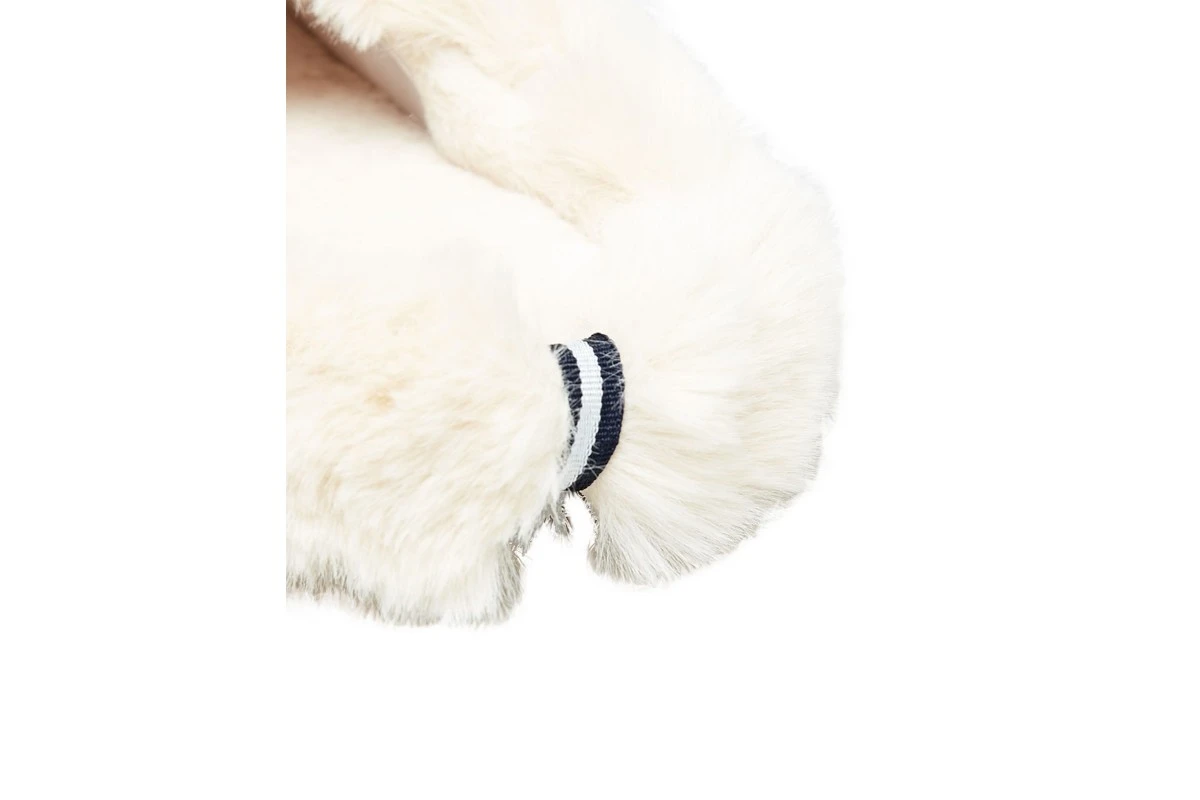 Joules Slippet Luxe Bee Embroidered Faux Fur Lined Navy Ballet Slippers 7 Joules Slippet Luxe Bee Embroidered Faux Fur Lined Navy Ballet Slippers - Image 6