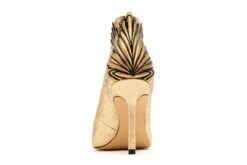 Katy Perry The Starling Gold Crinkle Metallic High Heel Wings Court Shoes -Fashion Shoe Store katy perry the starling gold crinkle metallic high heel wings court shoes 74359