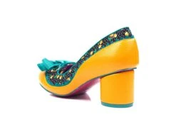 Poetic Licence Mitzi Yellow Mustard Black Teal Cherry Print Mid Heel Shoes 9 Poetic Licence Mitzi Yellow Mustard Black Teal Cherry Print Mid Heel Shoes -Fashion Shoe Store poetic licence mitzi yellow mustard black teal cherry print mid heel shoes 120378