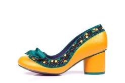 Poetic Licence Mitzi Yellow Mustard Black Teal Cherry Print Mid Heel Shoes 8 Poetic Licence Mitzi Yellow Mustard Black Teal Cherry Print Mid Heel Shoes -Fashion Shoe Store poetic licence mitzi yellow mustard black teal cherry print mid heel shoes 120381