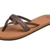 Reef Cushion Wild Brown Braided Women’s Flip Flops -Fashion Shoe Store reef cushion wild brown braided women s flip flops 34417