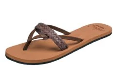 Reef Cushion Wild Brown Braided Women’s Flip Flops