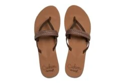 Reef Cushion Wild Brown Braided Women’s Flip Flops -Fashion Shoe Store reef cushion wild brown braided women s flip flops 34419