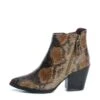 Refresh Camel Brown Faux Snakeskin Block Heel Ankle Boots 69185 -Fashion Shoe Store refresh camel brown faux snakeskin block heel ankle boots 69185 128153