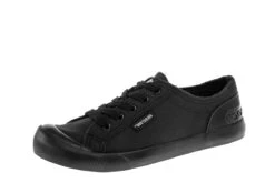 Rocket Dog Jazzin Fable Black Fabric Low Top Trainers