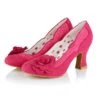 Ruby Shoo Chrissie Fuchsia Pink Lace High Heel Flower Court Shoes -Fashion Shoe Store ruby shoo chrissie fuchsia pink lace high heel flower court shoes 167767