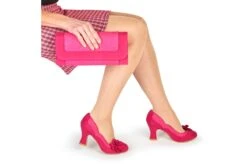 Ruby Shoo Chrissie Fuchsia Pink Lace High Heel Flower Court Shoes -Fashion Shoe Store ruby shoo chrissie fuchsia pink lace high heel flower court shoes 167769