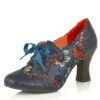 Ruby Shoo Daisy Cyan Turquoise Navy Blue Floral High Heel Lace Up Brogue Shoes 2 Ruby Shoo Daisy Cyan Turquoise Navy Blue Floral High Heel Lace Up Brogue Shoes -Fashion Shoe Store ruby shoo daisy cyan turquoise navy blue floral high heel lace up brogue shoes 124008