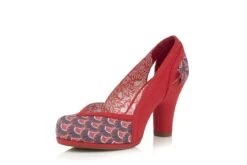 Ruby Shoo Livia Coral Faux Suede High Heel Court Shoes