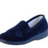 Silent Night Hazel Navy Women's Memory Foam Low Heel Slippers -Fashion Shoe Store silent night hazel navy women s memory foam low heel slippers 271746