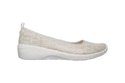 Skechers Arya Airy Days Natural Cream Crochet Memory Foam Wedge Shoes -Fashion Shoe Store skechers arya airy days natural cream crochet memory foam wedge shoes 166139