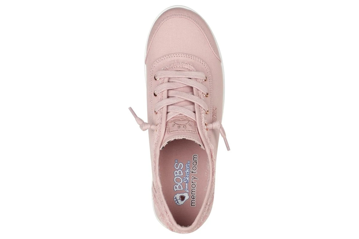 Skechers Bobs B Cute Rose Pink Canvas Memory Foam Trainers 6 Skechers Bobs B Cute Rose Pink Canvas Memory Foam Trainers - Image 4