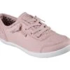 Skechers Bobs B Cute Rose Pink Canvas Memory Foam Trainers -Fashion Shoe Store skechers bobs b cute rose pink canvas memory foam trainers 371701