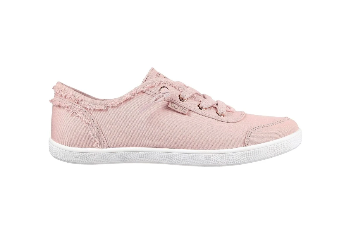 Skechers Bobs B Cute Rose Pink Canvas Memory Foam Trainers 4 Skechers Bobs B Cute Rose Pink Canvas Memory Foam Trainers - Image 2