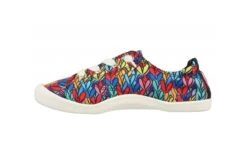 Skechers Bobs Beach Bingo Down With Love Heart Print Memory Foam Vegan Canvas Trainers -Fashion Shoe Store skechers bobs beach bingo down with love heart print memory foam canvas vegan trainers 242285